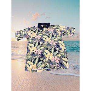 Hyatt Regency Maui IZOD Club Floral Hawaiian Polo